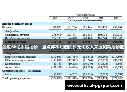 曼联66亿财报揭秘：盘点你不知道的多元化收入来源和背后秘密