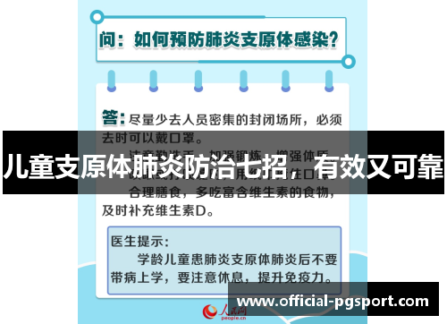 儿童支原体肺炎防治七招，有效又可靠
